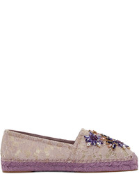 violette Espadrilles von Dolce & Gabbana