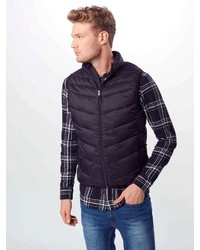 violette gesteppte ärmellose Jacke von Selected Homme