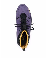 violette hohe Sneakers aus Leder von Nike