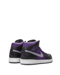 violette hohe Sneakers aus Leder von Jordan