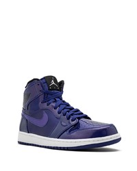 violette hohe Sneakers aus Leder von Jordan