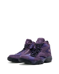 violette hohe Sneakers aus Leder von Nike