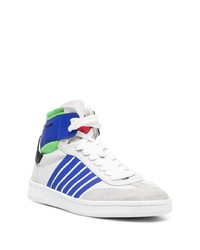 violette hohe Sneakers aus Leder von DSQUARED2