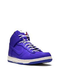 violette hohe Sneakers aus Leder von Nike