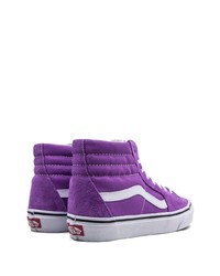 violette hohe Sneakers aus Segeltuch von Vans