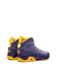 violette hohe Sneakers von Jordan