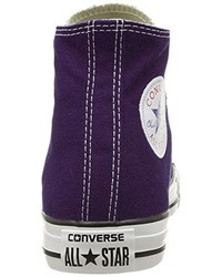 violette hohe Sneakers von Converse