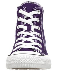 violette hohe Sneakers von Converse