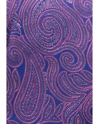 violette Krawatte mit Paisley-Muster von Eterna