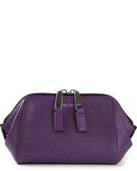 violette Leder Clutch von Marc Jacobs