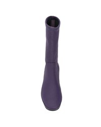 violette Leder mittelalte Stiefel von Camper