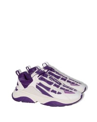 violette Leder Sportschuhe von Amiri