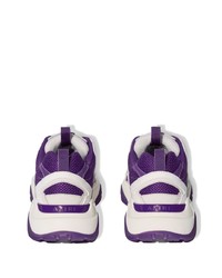 violette Leder Sportschuhe von Amiri