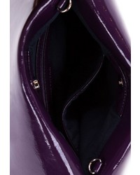 violette Leder Umhängetasche von EMILY & NOAH