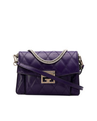 violette Leder Umhängetasche von Givenchy