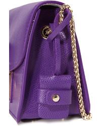 violette Leder Umhängetasche von Furla
