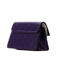 violette Leder Umhängetasche von Givenchy