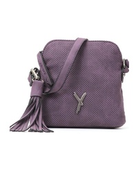 violette Leder Umhängetasche von SURI FREY