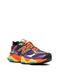 violette niedrige Sneakers von New Balance