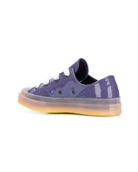 violette niedrige Sneakers von Converse X JW Anderson