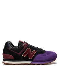 violette niedrige Sneakers von New Balance