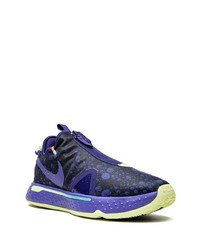 violette niedrige Sneakers von Nike