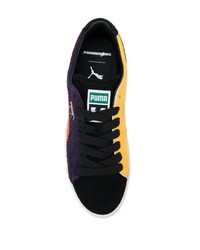 violette Segeltuch niedrige Sneakers von Puma