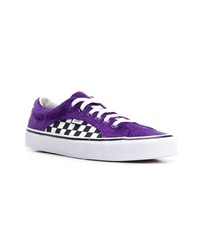 violette Segeltuch niedrige Sneakers von Vans