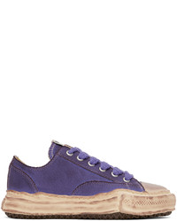 violette Segeltuch niedrige Sneakers von Miharayasuhiro