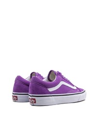 violette Segeltuch niedrige Sneakers von Vans
