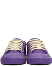 violette Segeltuch niedrige Sneakers von Raf Simons