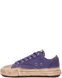 violette Segeltuch niedrige Sneakers von Miharayasuhiro