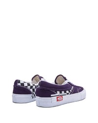 violette Segeltuch niedrige Sneakers von Vans