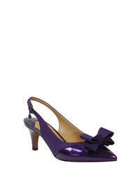 violette Segeltuch Pumps