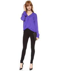 violette Seide Bluse von L'Agence