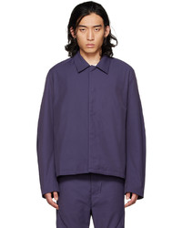 violette Shirtjacke aus Nylon