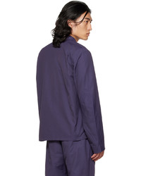 violette Shirtjacke aus Nylon von Post Archive Faction PAF