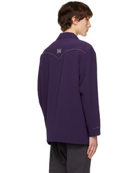 violette Shirtjacke von Needles