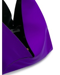 violette Shopper Tasche aus Leder von MM6 MAISON MARGIELA