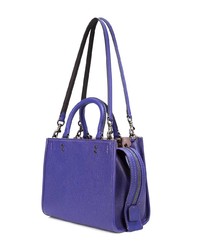 violette Shopper Tasche aus Leder von Coach