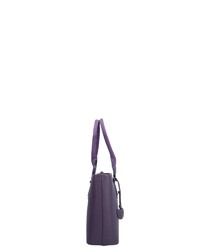 violette Shopper Tasche aus Leder von Sansibar