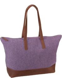 violette Shopper Tasche aus Segeltuch von Jost