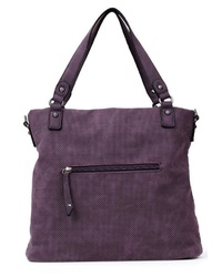 violette Shopper Tasche aus Wildleder von SURI FREY