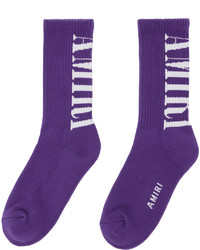 violette Socken von Amiri