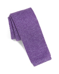 violette Strick Krawatte
