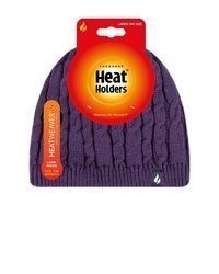 violette Strick Mütze von HEAT HOLDERS