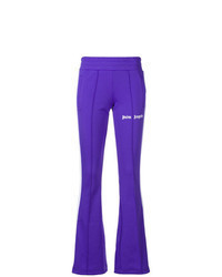 violette vertikal gestreifte Jogginghose