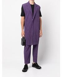 violette Weste von Homme Plissé Issey Miyake