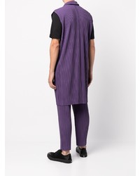 violette Weste von Homme Plissé Issey Miyake