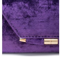 violette Wildleder Clutch von Tyler Ellis